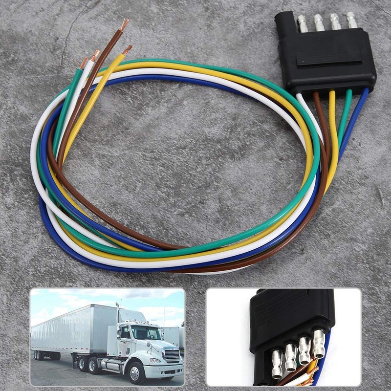 5 Pin Flat Plug 5 Way Flat Trailer Wire Harness