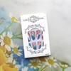Cool Summer Press on Nails Medium Almond Fake Nails Blue