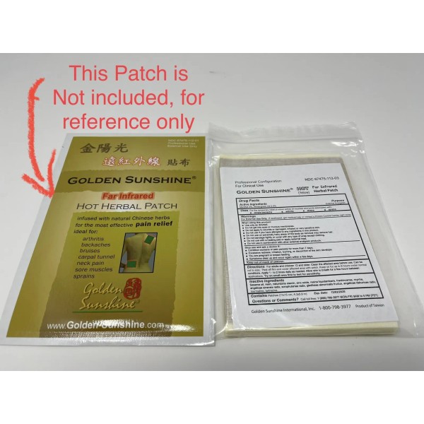 Golden Sunshine Far Infrared Yellow Hot Herbal Patch - 10