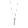 The Kiss SPD273DM 19.7 inches (50 cm) Diamond Silver Necklace,