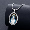 MEIDERBO Virgin Mary Necklace 925 Sterling Silver Our Lady of
