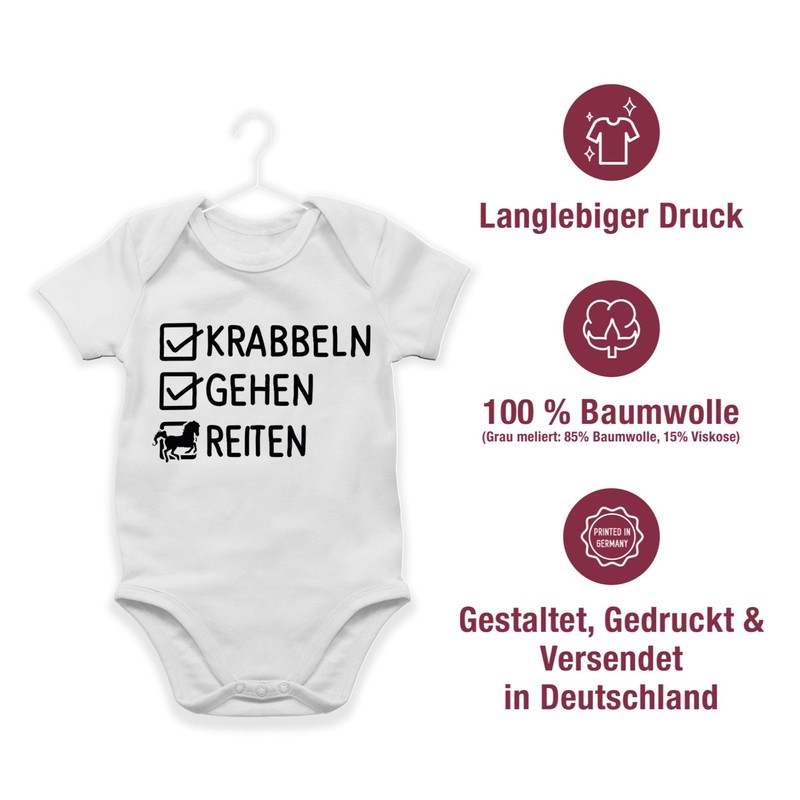 Shirtracer - Baby Body Boy Girl - Horses - Crawling