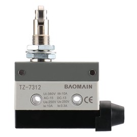 Baomain Interruptor de límite horizontal TZ-7312 rodillo actuador momentáneo Ui 380V Ith 10A