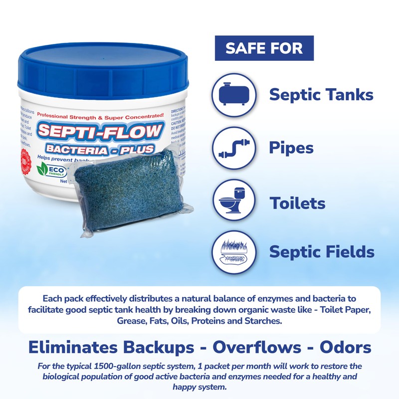 Septic Tank Treatment | Septic Enzyme Pods | 1 Year