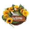 15 Inch Sunflower Wreath for Front Door Artificial Sunflower Wreath