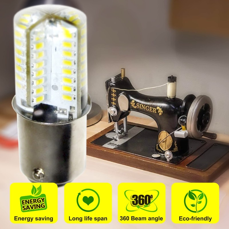 HQRP 110V LED Light Bulb Warm White Compatible with Bernina