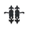 Infinity Decor Antique Black Fleur De LYS Pattern Lever Door