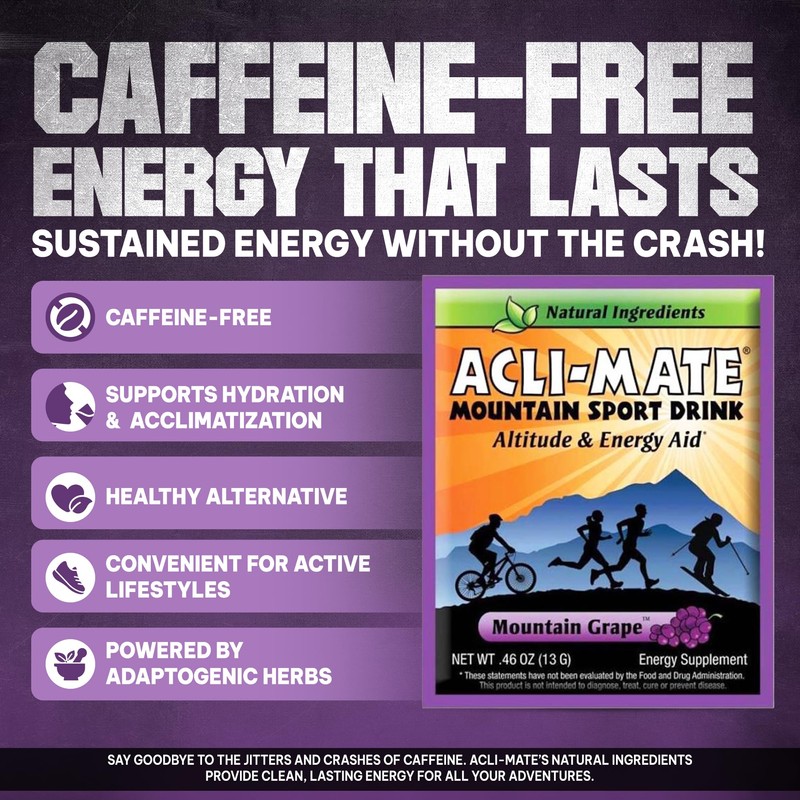 Acli-Mate Mountain Sport Drink Mix - High Altitude Acclimatization Electrolyte