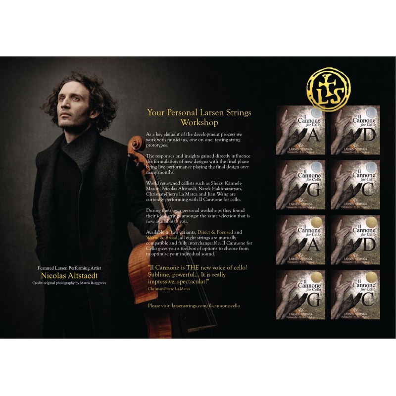 LARSEN STRINGS Il Cannone cello strings IL Cannone D steel
