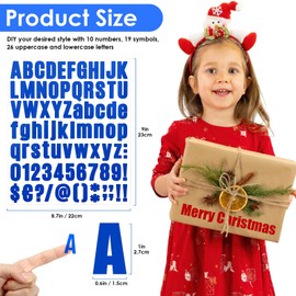 15 Sheets 1215 Pieces Letter Stickers, 1 Inch 3 Colors Self Adhesive Vinyl Waterproof Mailbox Numbers Stickers, Alphabet Number Stickers for Address Number, Mailbox, Window, Door, Sign, Home, Business