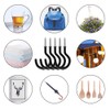CCUCKY Pack of 16 Multipurpose Cup Hooks, Vinyl Coated Cup