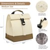 SUNNY BIRD Insulated Lunch Bag Rolltop Lunch Box Medium Lunch