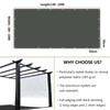 Awning Waterproof, Rectangular with Eyelets, Wind and 95% UV Protection,