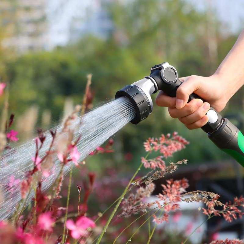 RESTMO Heavy Duty Hose Nozzle, Metal Garden Water Hose Sprayer