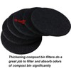 ddLUCK 6 Pack Kitchen Compost Bin Filter, Round Food Waste
