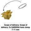 Gardena Hose Clamp: Steel Hose Clamp for Hose Attachment, Clamping