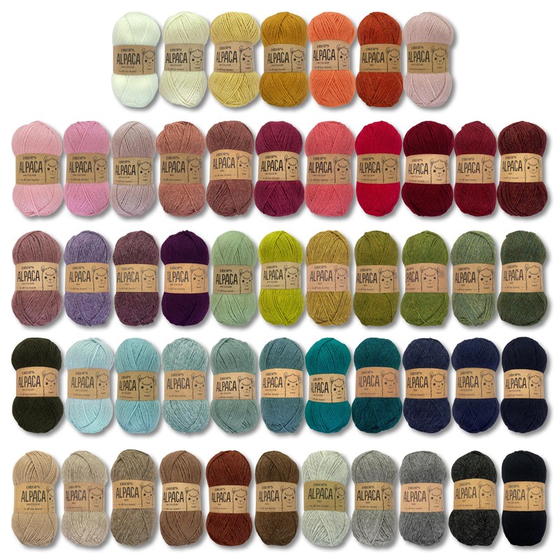 Frida's Wollhaus Drops 50 g Alpaca Wool Yarn Crochet Knitting