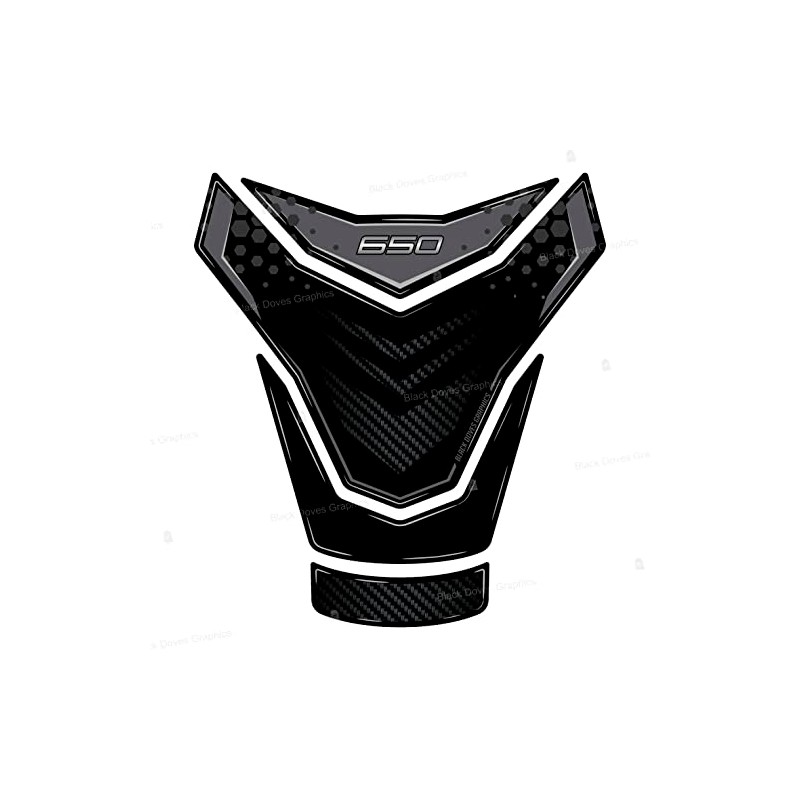 Resin-Coated 3D Sticker Tank Protector Compatible with Kawasaki Versys 650