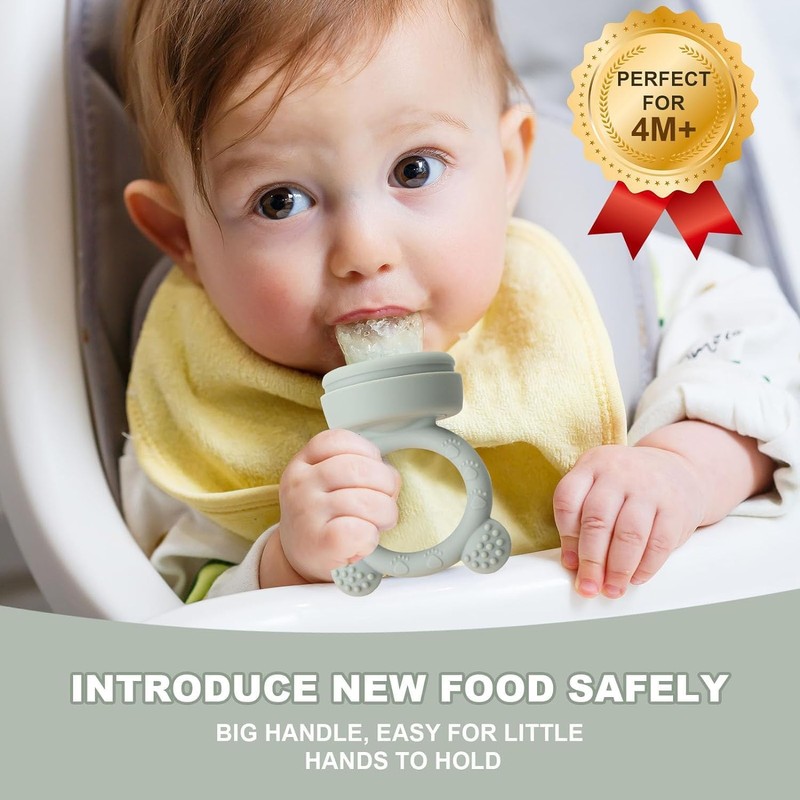 Silicone Replacement Pouch Pacifier for Baby Fruit Food Feeder Compatible