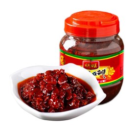 SXET Broad Bean Paste, Sichuan Pixian Hong You Doubanjiang, Dou Ban Jiang with Red Chili Oil, Chili Broad Bean Sauce for Seasoning 四川豆瓣酱 17.6oz/500g ( pack of 1), 1.0 Ounce