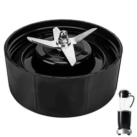 Linkidea Cross Blade Blender Replacement, Blender Parts Accessories Compatible with NutriBullet Model Rx 1700W N17-1001(Black)