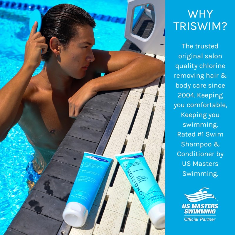 TRISWIM Hair Care Gift Set | Chlorine Shampoo and Conditioner