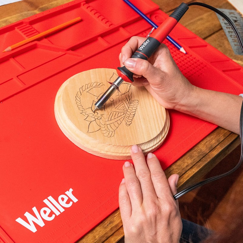 Weller WLIWBK2523G 15 Pieces Wood Burning Project Kit with 3