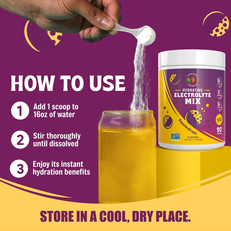 Electrolyte Powder – Zero Sugar Passionfruit Hydration Mix | 90