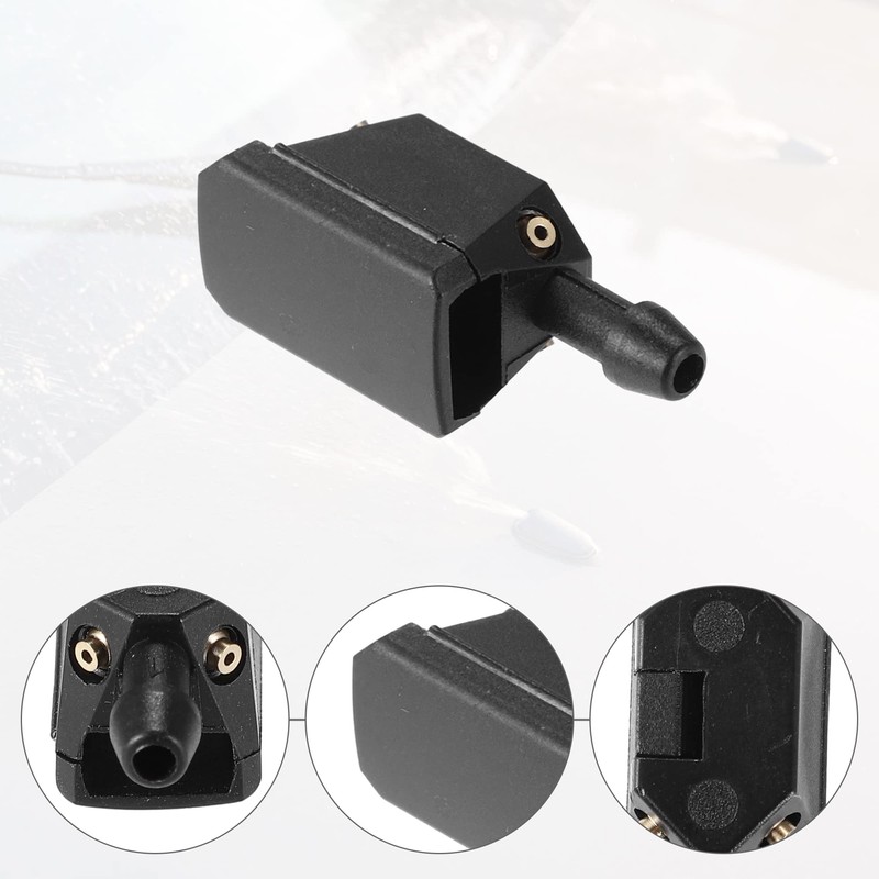 ACROPIX Universal Adjustable Windshield Wiper Washer Nozzle Spray Jet Black