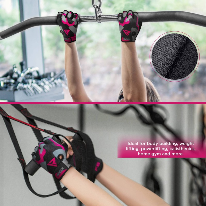 RDX Gym Weight Lifting Gloves Workout Fitness Bodybuilding Breathable Powerlifting