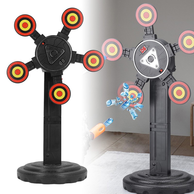 Electric Scoring Target Automatic Reset Rotating Electronic Target Toy for