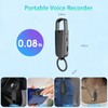 64GB Digital Voice Recorder with Playback - Keychain Voice Activated
