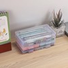 Hipiwe 2 Pack Plastic Cash Box Clear Currency Tray Rectangular