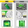 NURADA 3"x6"Flickering Flameless Candles: 3D Wick Acrylic Battery Operated LED