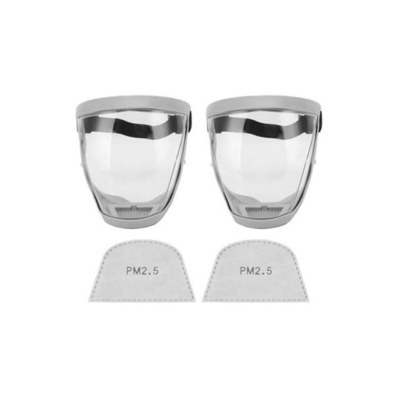 Protector facial Almencla con filtro anti‑vaho y válvula respiratoria –