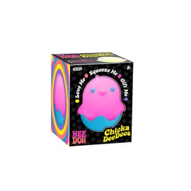 NeeDoh Chicka DeeDoos Stress Squeeze Toys Complete Gift Set Party Bundle - 3 Pack Neon Yellow/Pink/Blue
