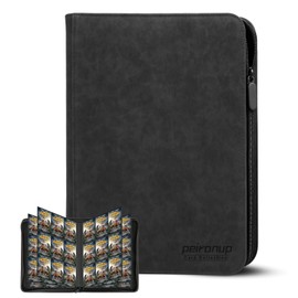 Trading Card Album 540 Pockets Cards Scrapbook Large Trading Cards Folder Collector Folder Waterproof Folder for Cards Trading Cards Folder 9 Pocket Scrapbook Black