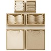 Bermondsey Division Set of 6 Drawer Organiser Stone Divider Drawer