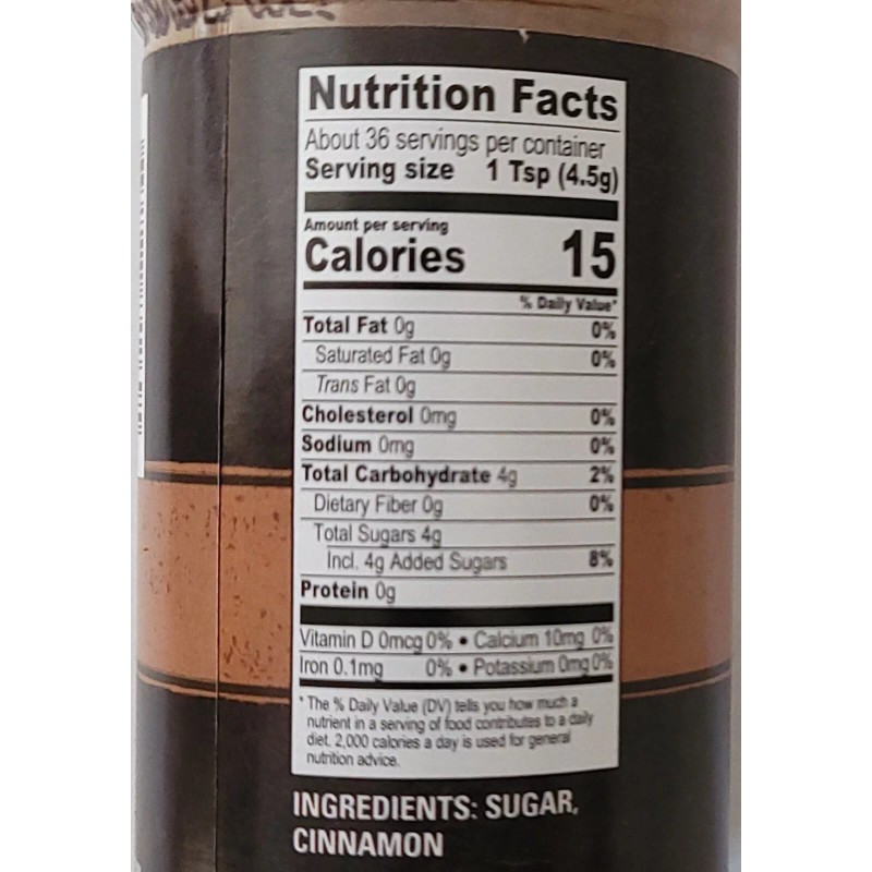 Supreme Tradition Culinary Flavoring Cinnamon Sugar 5.75 oz Flip-Top Shaker