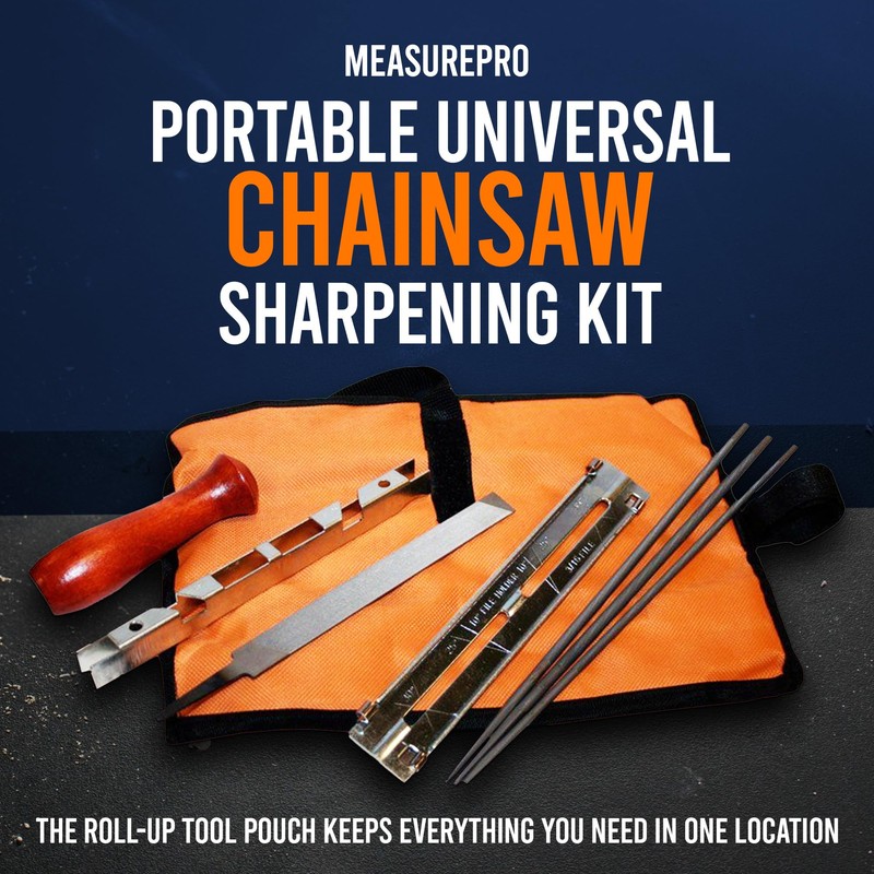MeasuPro Chainsaw Sharpening Kit - 7 Piece Set with Round