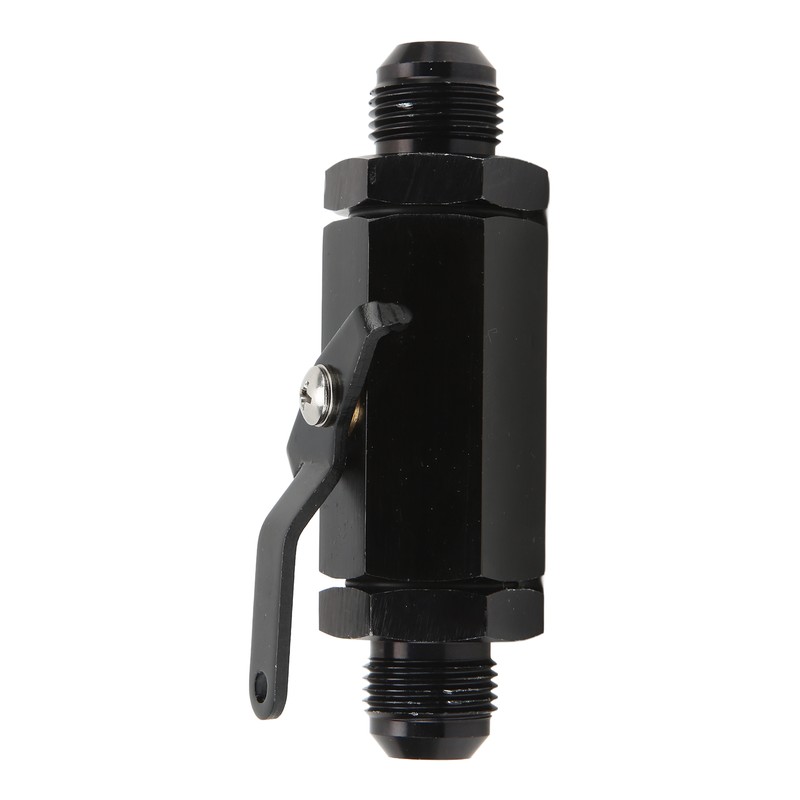 Fuel Shut Off Check Valve 6061 Aluminum Alloy Black Anodized