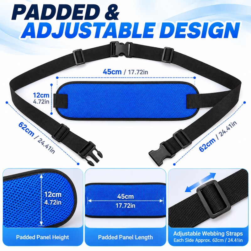Adjustable Wheelchair Seat Belt for Secure Seating – Quick-Release Lap