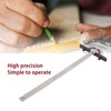 Edge Rule Protractor Aluminum Alloy T Square Woodworkers Edge Ruler