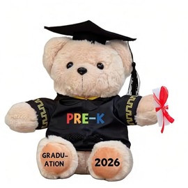 PRE-K Graduation Gifts Bear for Kids Boys Girls, Preschool PRE-K Graduation Decorations 2026, Last Day of PRE K Preschool Gifts Party Decorations Supplies Gifts