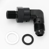 High Flow Radius 90 Degree Aluminum 6AN Male Flare to