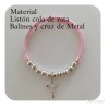 30 Pulseras Decenario Recuerdo Bolo Económico De Bautizo