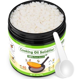YULOFMVE Cooking Oil Solidifier, Solidifies Up to 40 Cups from Mess, 100% Plant-Based Used Oil Solidifying Powder, Grease Hardener Disposal for Kitchen