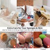 Portable silicone makeup egg storage box Travel portable makeup puff