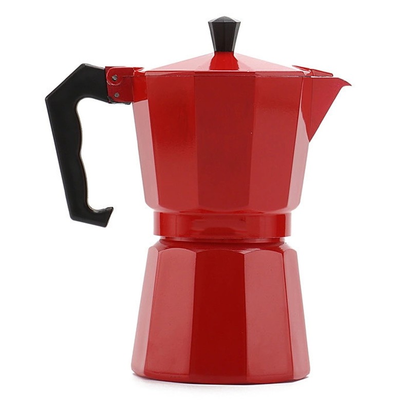 150ml Moka Pot Uniform Heat Distribution Aluminum Stovetop Moka Coffee