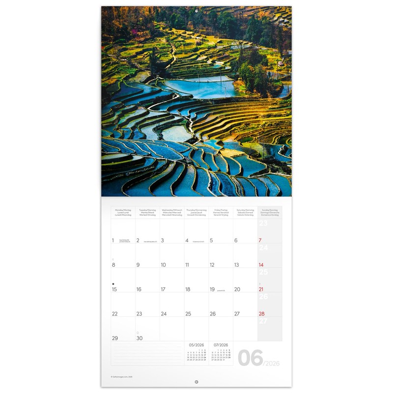 NOTIQUE Wall Calendar 2026 Our Planet Calendar, Brochure Calendar with